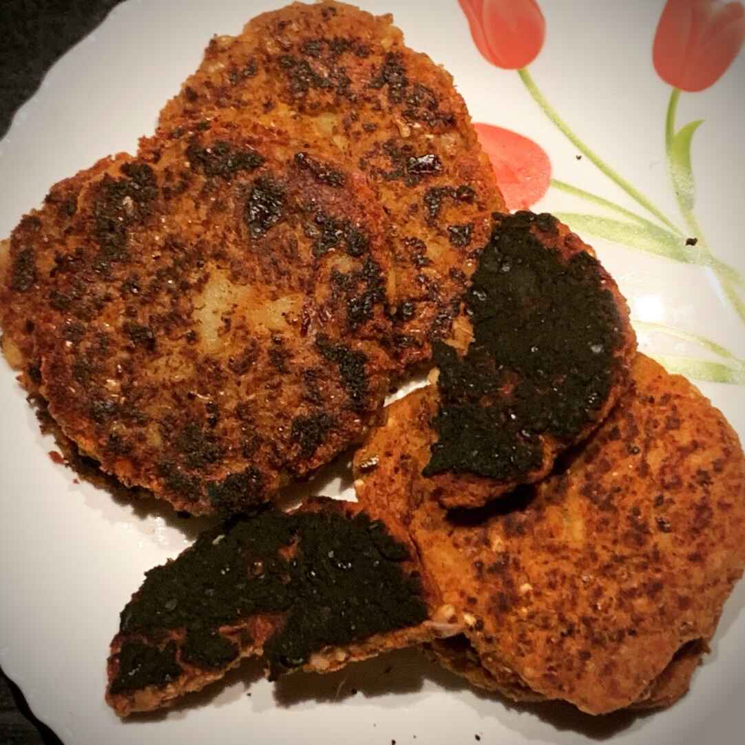 Star Wada Chickpea Patties presented on a plate